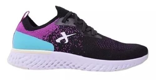 ZAPATILLA DEPORTIVA NENA Jaguar #9200 NEGRO/VIOLETA